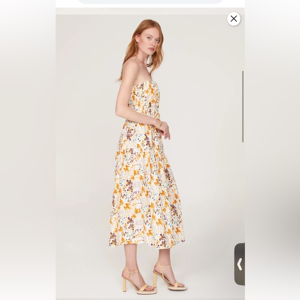A.L.C. Clark Strapless Midi Dress - Picture 2 of 8